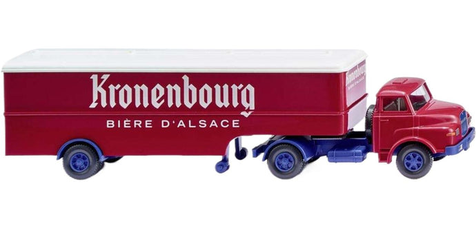 Kronenbourg Saviem ボックスセミトレーラー トレーラー / Wiking 1/87 建設機械模型 工事車両