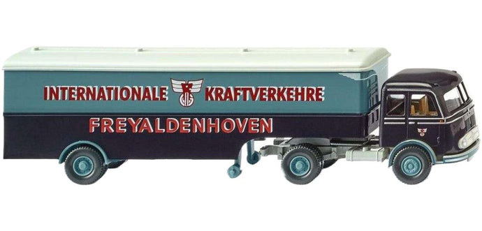 Freyaldenhoven Mercedes Benz Pullman ボックスセミトレーラー トレーラー / Wiking 1/87 建設機械模型 工事車両