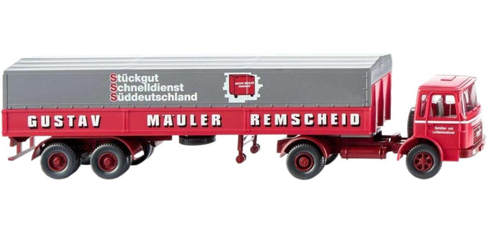 Mauler MAN フラットベッドセミトレーラー トレーラー / Wiking 1/87 建設機械模型 工事車両
