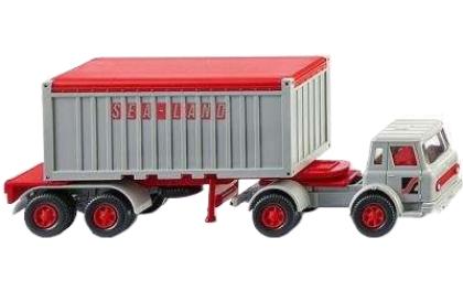 Sealand International Harvester コンテナセミトレーラー トレーラー / Wiking 1/87 建設機械模型 工事車両
