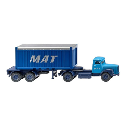 M.A.T. スカニア L111 コンテナ セミトレーラー 20フィートコンテナ / Wiking 1/87 トラック模型