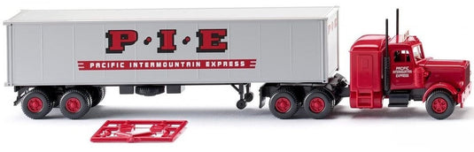 P.I.E. ピータービルト コンテナトレーラー / Wiking 1/87 ミニカー トラック模型