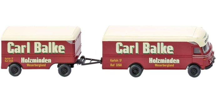 Carl Balke Ackermann 家具ボックストレーラー トレーラー / Wiking 1/87 建設機械模型 工事車両