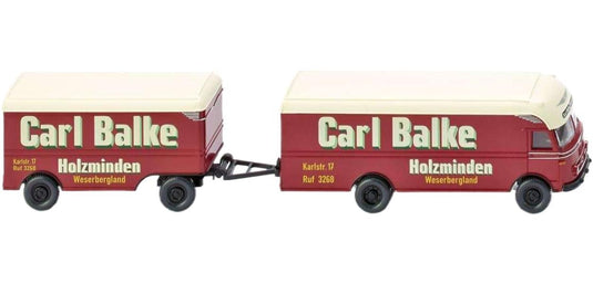 Carl Balke Ackermann 家具ボックストレーラー トレーラー / Wiking 1/87 建設機械模型 工事車両