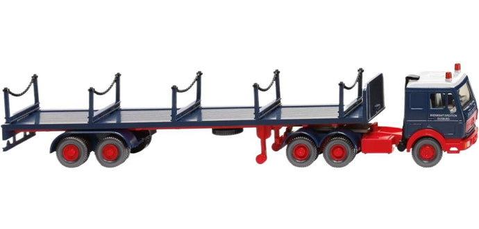 Rheinkraft Spedition Mercedes Benz 3850 ステークセミトレーラー トレーラー / Wiking 1/87 建設機械模型 工事車両