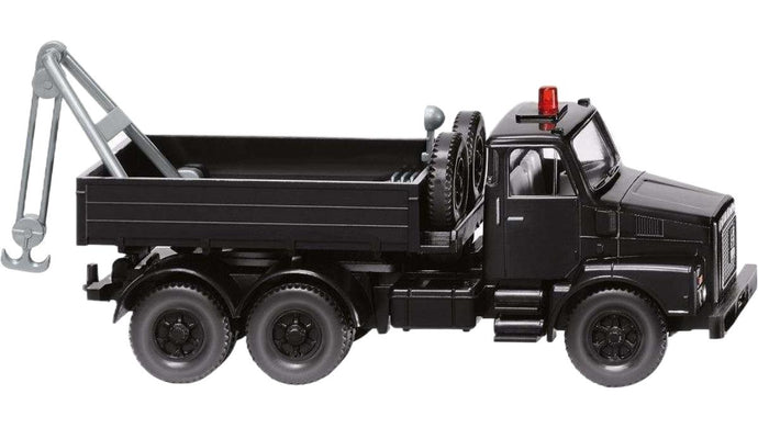 Volvo N10 レッカー車 ブラック レッカー / Wiking 1/87 建設機械模型 工事車両