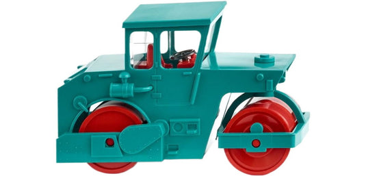 蒸気ローラー ロードローラー 水色 建設機械 重機 働く車 模型 ダイキャスト モデル / Wiking 1/87 建設機械模型