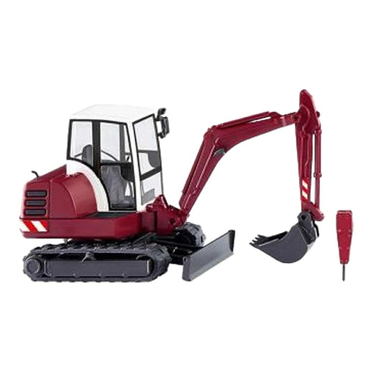 Wiking HR18 ミニショベル レッド 建設車両 / Wiking 1/87 ミニカー 建設機械模型 工事車両