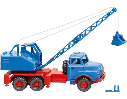 MAN Fuchs クレーントラック スカイブルー モバイルクレーン / Wiking 1/87 建設機械模型 工事車両