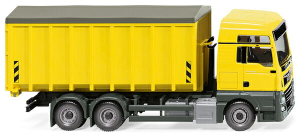 MAN TGX Euro 6c Meiller ロールオフダンプコンテナ付き ジンクイエロー / WIKING 1/87