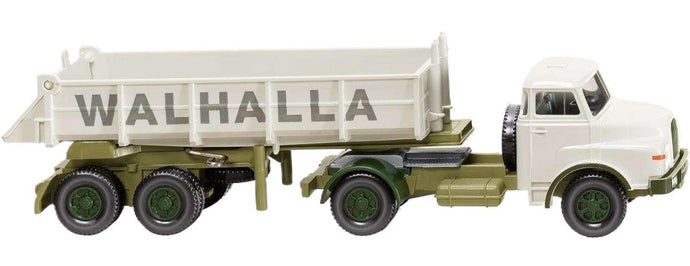 Walhalla Kalk MAN リアダンプセミトレーラー トレーラー / Wiking 1/87 建設機械模型 工事車両