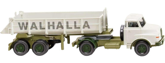 Walhalla Kalk MAN リアダンプセミトレーラー トレーラー / Wiking 1/87 建設機械模型 工事車両