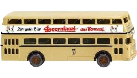 Doornkaat Bussing ダブルデッカーバス D2U / Wiking 1/87 建設機械模型 工事車両