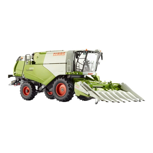 Claas Tucano 570 コンバイン Maisvorsatz Conspeed 8-75 / Wiking 1/32 ミニカー 農機模型