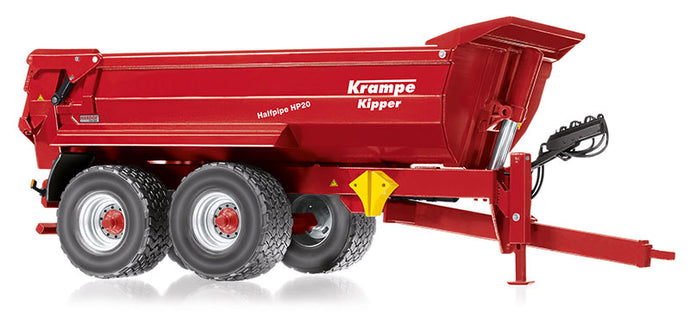 Krampe Tandem-Halbrund Mulde Halfpipe HP 20 ダンプトレーラー 農機 模型 / WIKING 1/32
