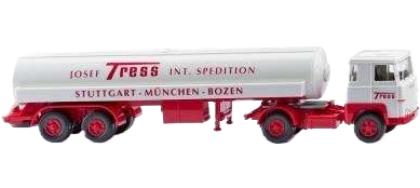 Tress Scania 111 タンカーセミトレーラー トレーラー / Wiking 1/87 建設機械模型 工事車両
