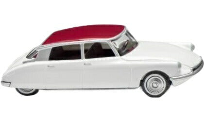 Citroenシトロエン ID 19 ホワイト/レッド 旧車 模型 ダイキャスト モデル / Wiking 1/87 ミニカー 模型