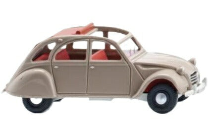 Citroenシトロエン 2CV オリーブグレー 旧車 模型 ダイキャスト モデル / Wiking 1/87 ミニカー 模型