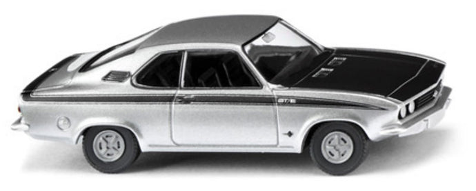 1974-75 Opal Manta A GT/E メタリックシルバー & ブラック ミニカー / WIKING 1/87