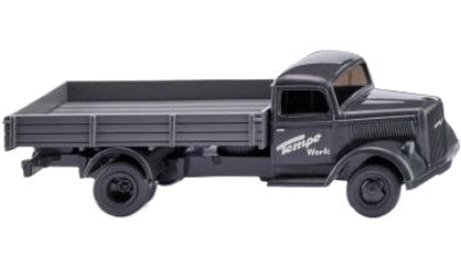 Tempo Werk Opel Blitz フラットベッドローリー トラック / Wiking 1/87 建設機械模型 工事車両
