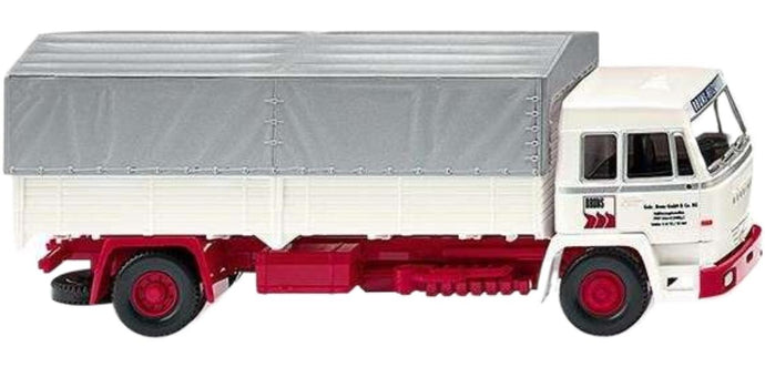 Bruns Bussing BS16L 平床トラック トラック / Wiking 1/87 建設機械模型 工事車両
