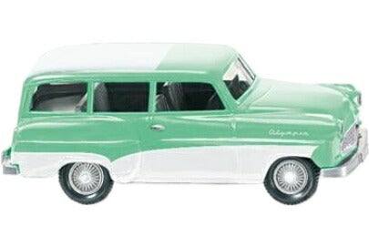 Opelオペル キャラバン 1956 ミントグリーン ステーションワゴン 旧車 模型 / Wiking 1/87 ミニカー 模型
