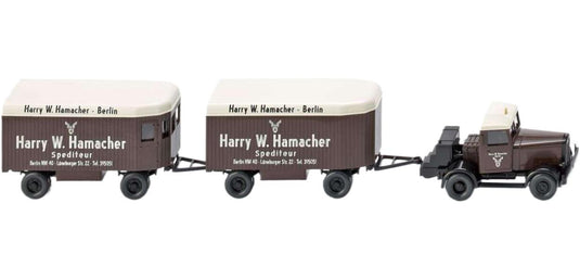 Hanomag ST 100 2 家具トレーラー トレーラー / Wiking 1/87 建設機械模型 工事車両