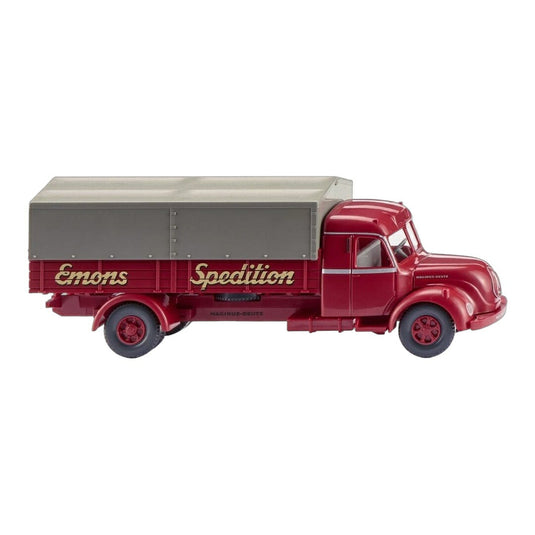 Spedition Emons マギルス S 7500 フラットベッドトラック / Wiking 1/87 トラック模型