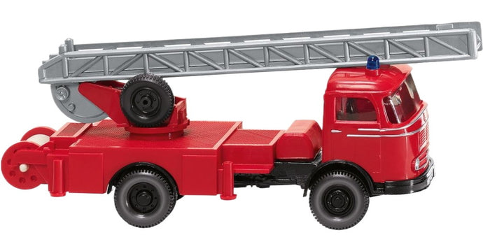 消防車 Mercedes Benz ターンテーブルはしご車 / Wiking 1/87 ミニカー 模型