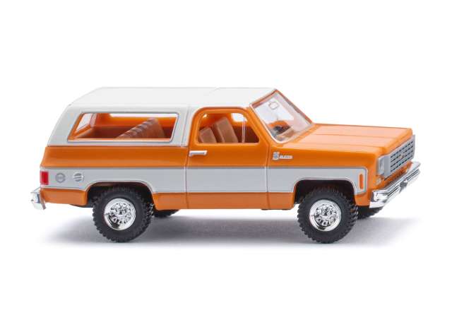 1976 シボレー K5 ブレイザー オレンジ／ホワイト/ Wiking  1/87 ミニカー