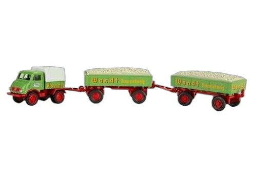 Wandt Mercedes Benz Unimog 402 + トレーラー/ Wiking 1/87  模型 ミニカー