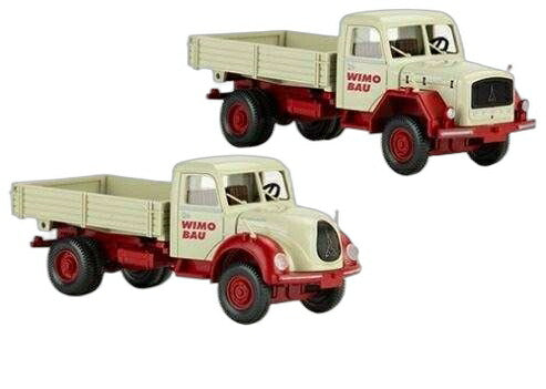 Wimo Bau Magirus 126D 11 AK + Mercur 120/ Wiking 1/87  模型 ミニカー