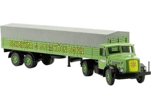 シェンカー ヘンシェル HS 140 S フラットベッド  トラック / Wiking 1/87 建設機械模型 工事車両