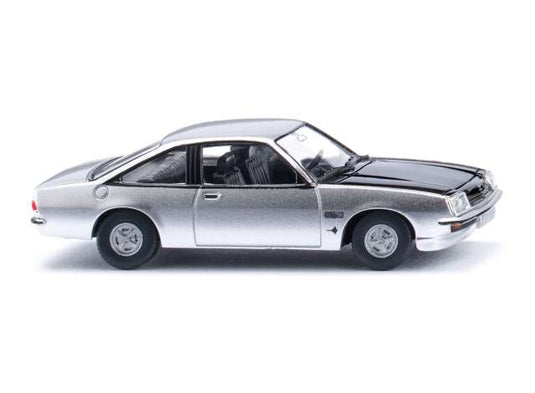 オペル マンタ B GT/E シルバーメタリック/ Wiking  1/87 ミニカー