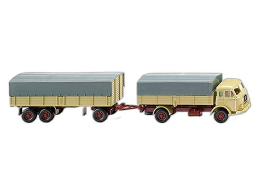 Henschel フラットベッド トレーラー 041702/ Wiking 1/87  模型 ミニカー