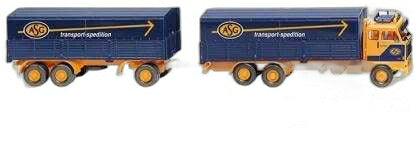 ASG Volvo F89 フラットベッド トレーラー トレイン 043308/ Wiking 1/87  模型 ミニカー