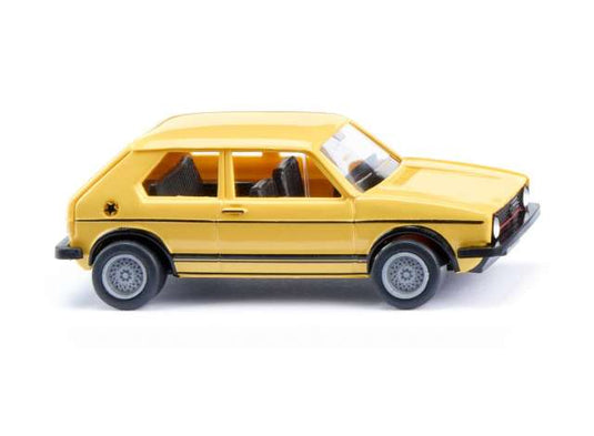 フォルクスワーゲン ゴルフ I GTI レモンイエロー VW Golf ヘルパ 1/87 / Wiking 1/87 ミニカー