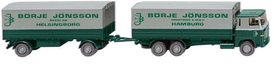 Borje Jonsson Scania 111 平台 トレーラー/ Wiking 1/87  模型 ミニカー