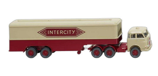 Intercity MAN Pausbacke ボックス トレーラー 051325/ Wiking 1/87  模型 ミニカー