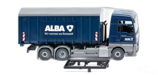 Alba MAN TGX Euro 6 Meiller ロールオフ/ Wiking 1/87  模型 ミニカー