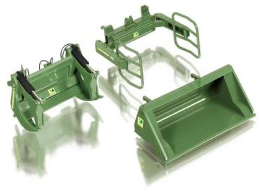フロントローダー用 ツールセット A Bressel & Lade グリーン 1/32 / Wiking 1/32 農機