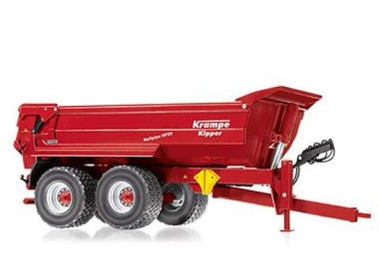 クランペ ハーフパイプ HP20 トレーラー レッド 働く車 1/32 ミニカー / Wiking 1/32 建機