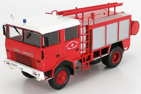 BERLIETベルリエ GBD タンク車 フランス 1979 レッドホワイト CENTAURIA-WORLD-TRUCK-FIRE-ENGINE-POMPIERS-FEUERWEHR / EDICOLA 1/43 ミニカー