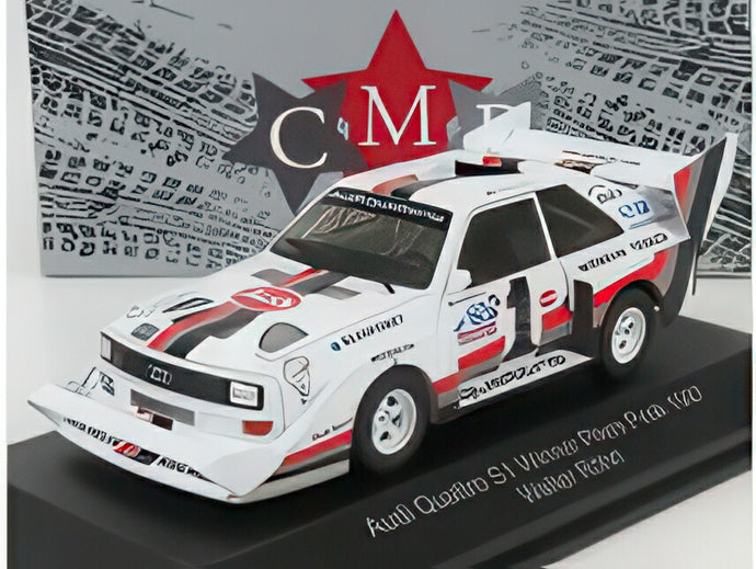 【予約】AUDI クワトロ スポーツ S1 E2 1号車 優勝 ラリー パイクスピーク ヒルクライム 1987 W.ロール イエロー ホワイト レッド/ CMR 1/43 ミニカー