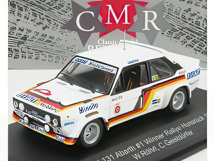 【予約】FIAT 131 ABARTH 1号車 優勝 ラリー フンスリュック 1979 W.ロール C.ガイストドルファー ホワイト レッド/ CMR 1/43 ミニカー