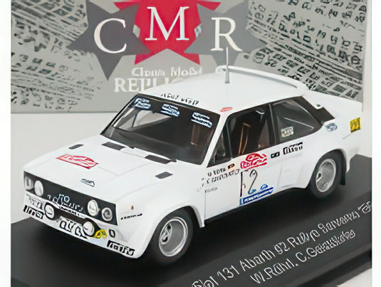 【予約】FIAT 131 ABARTH 2号車 ラリー サンレモ 1980 W.ロール C.ガイストドルファー ホワイト/ CMR 1/43 ミニカー