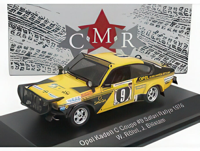 【予約】OPEL カデット C クーペ（ナイトバージョン） チーム オペル ユーロハンドラー 9号車 ラリー イーストアフリカンサファリ 1976 ヴァルター・ロール クレス・ビルスタム イエロー ブラック/ CMR 1/43 農業機械 模型