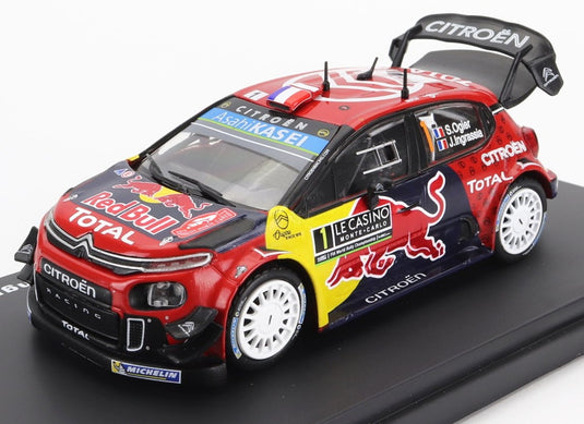 CITROENシトロエン C3 WRC チームトタル WRT 1位 モンテカルロラリー 2019 オジエ レッドブルーイエロー WRC-OFFICIAL-COLLECTION-SALVAT-MEXICO / EDICOLA 1/43 ミニカー