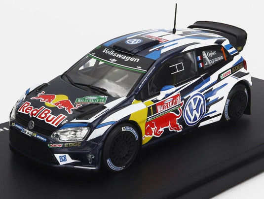 VOLKSWAGENフォルクスワーゲン ポロ R WRC レッドブル 1位 ラリーウェールズGB 2016 オジエ ブルーホワイトイエロー WRC-OFFICIAL-COLLECTION-SALVAT-MEXICO / EDICOLA 1/43 ミニカー