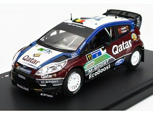 FORD ENGLAND - FIESTA RS WRC N 11 3rd RALLY MEXICO 2013 T.NEUVILLE - N.GILSOUL - BORDEAUX BLUE  WHITE/EDICOLA 1/43ミニカー